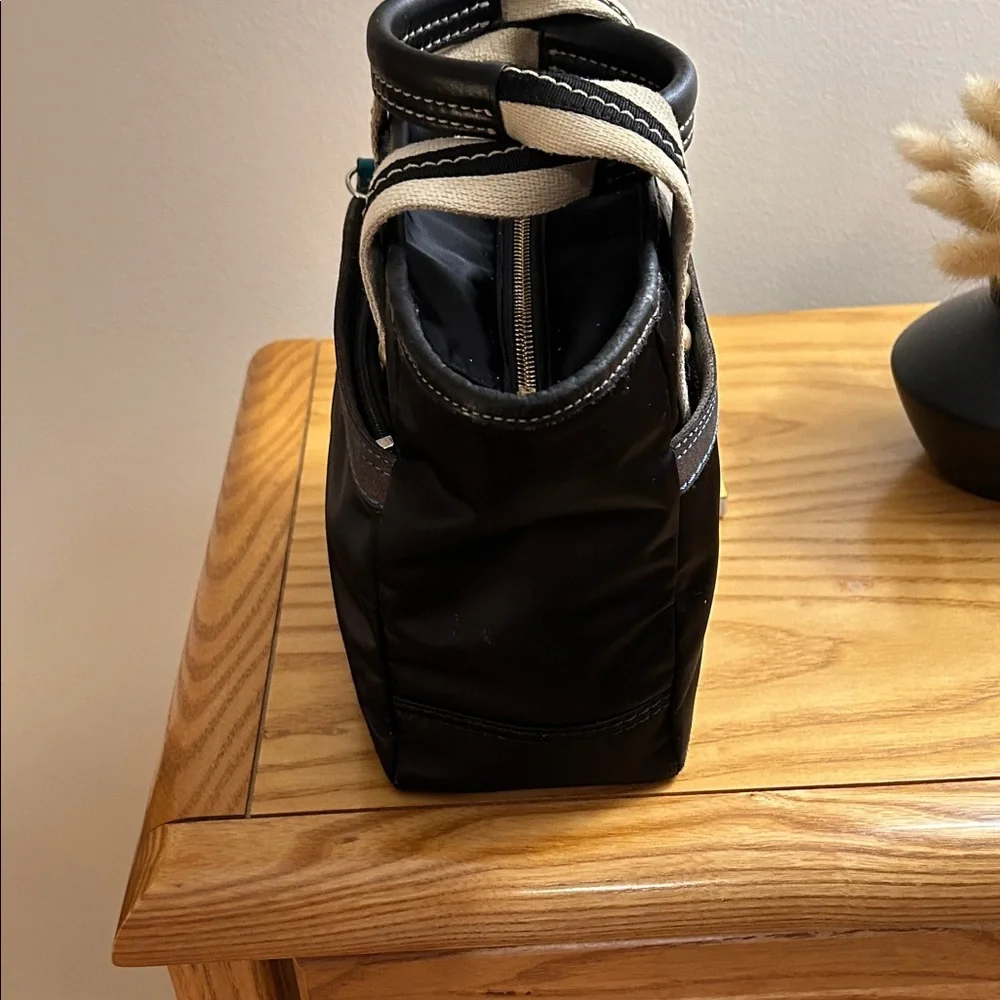 Coach Hampton Black Zip Nylon / Suede Mini Tote
11.5” wide x 8” high - Picture 6 of 16